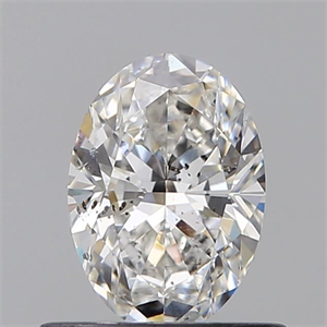 Foto Diamante Natural 0.60 quilates, Ovalado , Color F, claridad SI2 y certificado GIA de