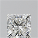 Natural Diamond 1.01 Carats, Princess with  Cut, F Color, SI2 Clarity and Certified by GIA