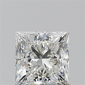 Picture of Natural Diamond 1.01 Carats, Princess with  Cut, F Color, SI2 Clarity and Certified by GIA