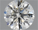 Natural Diamond 0.75 Carats, Round with Excellent Cut, K Color, VVS1 Clarity and Certified by GIA