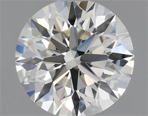 Picture of Natural Diamond 0.75 Carats, Round with Excellent Cut, K Color, VVS1 Clarity and Certified by GIA