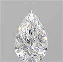 Natural Diamond 0.52 Carats, Pear with  Cut, F Color, VVS1 Clarity and Certified by GIA