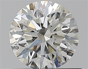 Picture of Natural Diamond 0.65 Carats, Round with Excellent Cut, H Color, SI2 Clarity and Certified by GIA