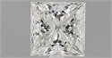 Natural Diamond 0.76 Carats, Princess with  Cut, J Color, VVS1 Clarity and Certified by GIA