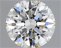 Natural Diamond 0.50 Carats, Round with Excellent Cut, H Color, VS2 Clarity and Certified by GIA