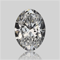 Natural Diamond 0.51 Carats, Oval with  Cut, D Color, SI1 Clarity and Certified by GIA