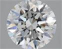 Del inventario de diamantes de laboratorio, 2.41 quilates, Redondo , Color E, claridad VS1 y certificado IGI