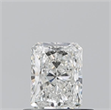 Natural Diamond 0.50 Carats, Radiant with  Cut, G Color, IF Clarity and Certified by GIA