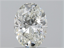 Natural Diamond 1.02 Carats, Oval with  Cut, H Color, SI1 Clarity and Certified by GIA