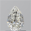 Natural Diamond 0.70 Carats, Pear with  Cut, I Color, VVS2 Clarity and Certified by GIA