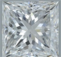 Natural Diamond 2.20 Carats, Princess with  Cut, E Color, SI2 Clarity and Certified by GIA
