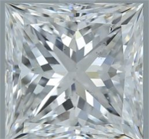 Picture of Natural Diamond 2.20 Carats, Princess with  Cut, E Color, SI2 Clarity and Certified by GIA