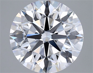 Picture of Lab Grown Diamond 2.93 Carats, Round with Excellent Cut, D Color, VVS2 Clarity and Certified by GIA