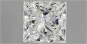 Diamante Natural 1.00 quilates, Princesa , Color I, claridad VVS1 y certificado GIA