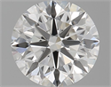 Natural Diamond 0.91 Carats, Round with Excellent Cut, H Color, IF Clarity and Certified by GIA