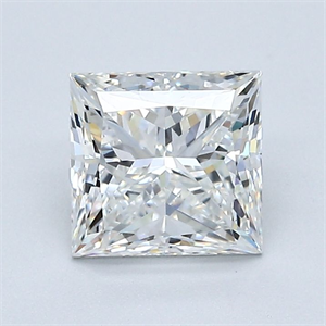 Foto Diamante Natural 1.52 quilates, Princesa , Color H, claridad VVS1 y certificado GIA de