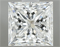 Natural Diamond 0.80 Carats, Princess with  Cut, H Color, VVS1 Clarity and Certified by GIA