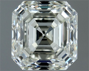 Picture of Natural Diamond 1.00 Carats, Asscher with  Cut, J Color, VVS1 Clarity and Certified by IGI