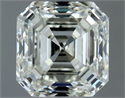 Natural Diamond 1.00 Carats, Asscher with  Cut, J Color, VVS1 Clarity and Certified by IGI