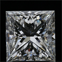 Natural Diamond 2.06 Carats, Princess with  Cut, I Color, VVS1 Clarity and Certified by GIA
