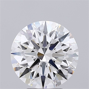 Picture of Lab Grown Diamond 4.05 Carats, Round with Ideal Cut, D Color, IF Clarity and Certified by IGI