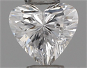 Natural Diamond 0.23 Carats, Heart with  Cut, D Color, VS2 Clarity and Certified by IGI