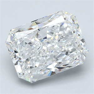 Picture of Natural Diamond 4.02 Carats, Radiant with  Cut, F Color, SI1 Clarity and Certified by GIA