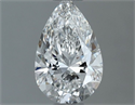 Natural Diamond 0.50 Carats, Pear with  Cut, E Color, VS1 Clarity and Certified by GIA