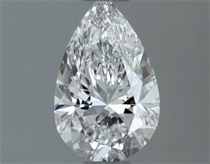Picture of Natural Diamond 0.50 Carats, Pear with  Cut, E Color, VS1 Clarity and Certified by GIA