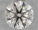 Natural Diamond 0.71 Carats, Round with Excellent Cut, J Color, VVS2 Clarity and Certified by IGI
