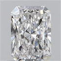 Natural Diamond 0.71 Carats, Radiant with  Cut, D Color, SI1 Clarity and Certified by GIA