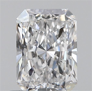 Picture of Natural Diamond 0.71 Carats, Radiant with  Cut, D Color, SI1 Clarity and Certified by GIA