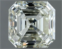 Natural Diamond 1.01 Carats, Asscher with  Cut, J Color, VVS1 Clarity and Certified by IGI