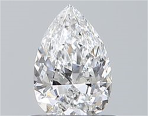 Picture of Natural Diamond 0.51 Carats, Pear with  Cut, D Color, VS1 Clarity and Certified by GIA