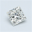 Natural Diamond 0.73 Carats, Princess with  Cut, I Color, VVS1 Clarity and Certified by GIA
