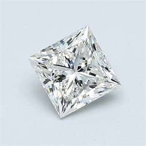 Picture of Natural Diamond 0.73 Carats, Princess with  Cut, I Color, VVS1 Clarity and Certified by GIA