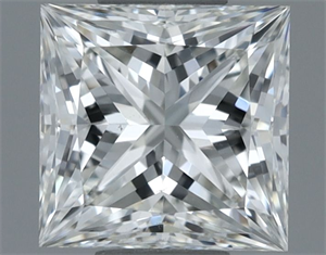 Picture of Natural Diamond 0.61 Carats, Princess with  Cut, H Color, VS2 Clarity and Certified by GIA