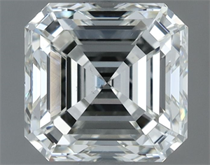 Picture of Natural Diamond 1.51 Carats, Asscher with  Cut, H Color, VS2 Clarity and Certified by IGI