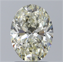 Natural Diamond 1.70 Carats, Oval with  Cut, M Color, VS1 Clarity and Certified by GIA