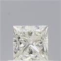 Natural Diamond 0.50 Carats, Princess with  Cut, H Color, VVS1 Clarity and Certified by IGI