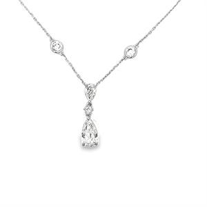 Picture of Natural Diamond 0.50 Carats, Pear with  Cut, I Color, SI2 Clarity and Certified by GIA