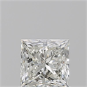 Natural Diamond 0.90 Carats, Princess with  Cut, J Color, SI1 Clarity and Certified by GIA