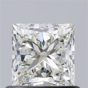 Picture of Natural Diamond 0.70 Carats, Princess with  Cut, J Color, VVS1 Clarity and Certified by GIA