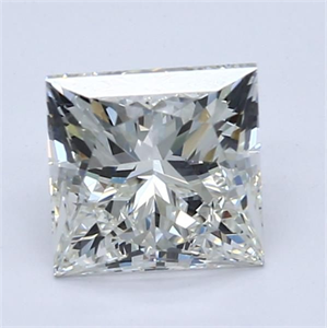 Picture of Natural Diamond 1.65 Carats, Princess with  Cut, J Color, VVS1 Clarity and Certified by GIA