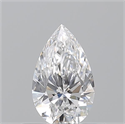 Natural Diamond 0.51 Carats, Pear with  Cut, E Color, VS1 Clarity and Certified by GIA