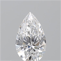 Natural Diamond 0.51 Carats, Pear with  Cut, E Color, VS1 Clarity and Certified by GIA