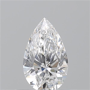 Picture of Natural Diamond 0.51 Carats, Pear with  Cut, E Color, VS1 Clarity and Certified by GIA