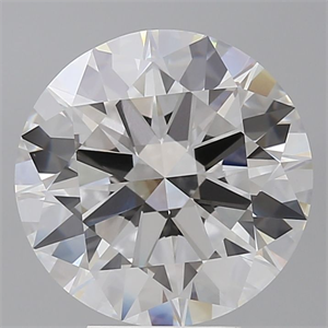 Picture of Lab Grown Diamond 5.53 Carats, Round with Excellent Cut, F Color, VVS2 Clarity and Certified by IGI