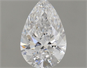 Natural Diamond 0.56 Carats, Pear with  Cut, D Color, VS1 Clarity and Certified by GIA