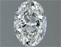 Natural Diamond 0.80 Carats, Oval with  Cut, G Color, VS2 Clarity and Certified by GIA